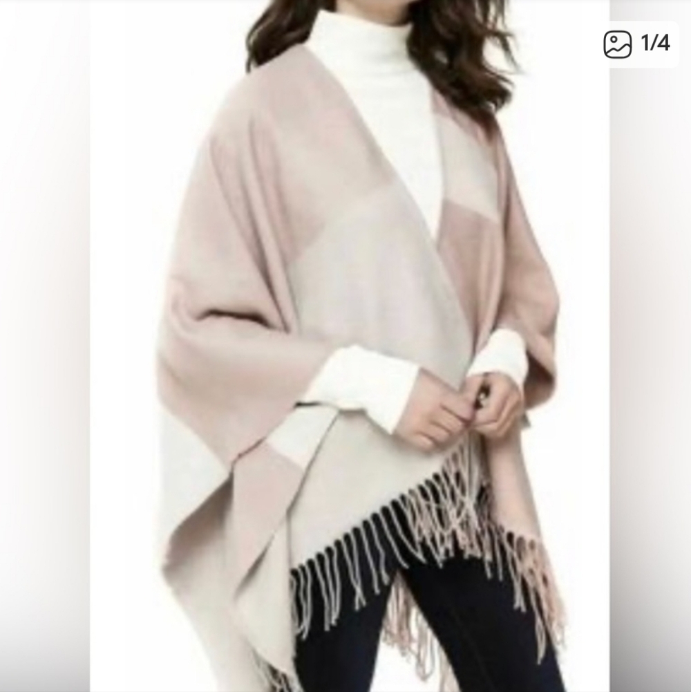 SOIA & KYO | O/S Mirel Woven Scarfigan | soft pink grey